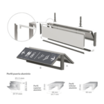 CAJA DE LUZ LED GRANDE CON PERFIL DELGADO DW90 MEDIDA 80 CM X 300 CM. / CLG-230