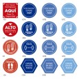 STICKERS PISO DISTANCIAMIENTO SOCIAL / CV-30/CV-50