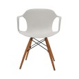 SILLA CON DESCANSABRAZOS MODELO 707P COLOR BLANCO | 252-707P-B