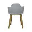 SILLA CON DESCANSABRAZOS MODELO 812P G COLOR GRIS | 252-812P-G