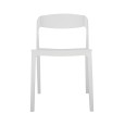 SILLA CON RESPALDO MODELO 602P COLOR BLANCO | 252-602P-B