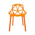 SILLA CON RESPALDO MODELO 605P COLOR NARANJA | 252-605P-J