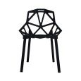 SILLA CON RESPALDO MODELO 605P COLOR NEGRO | 252-605P-N