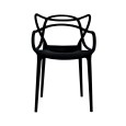 SILLA CON RESPALDO MODELO 606P COLOR NEGRO | 252-606P-N