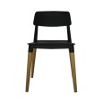 SILLA CON RESPALDO MODELO 702P COLOR NEGRO | 252-702P-N