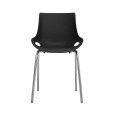 SILLA CON RESPALDO MODELO 807P COLOR NEGRO | 252-807P-N