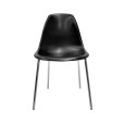 SILLA CON RESPALDO MODELO 808P COLOR NEGRO | 252-808P-N
