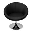 SILLÓN INDIVIDUAL CIRCULAR MODELO 901S N COLOR NEGRO | 253-901S-N