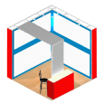 STAND DISEÑO SISTEMA EXPOCUBO 3 X 3 M. | 226-100E(03)