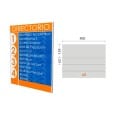 RÓTULO DE PARED PLANO LP124 400 X 124 X 62 MM. | 321B-410