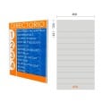 RÓTULO DE PARED PLANO LP124 400 X 124 X 62 MM. | 321B-430