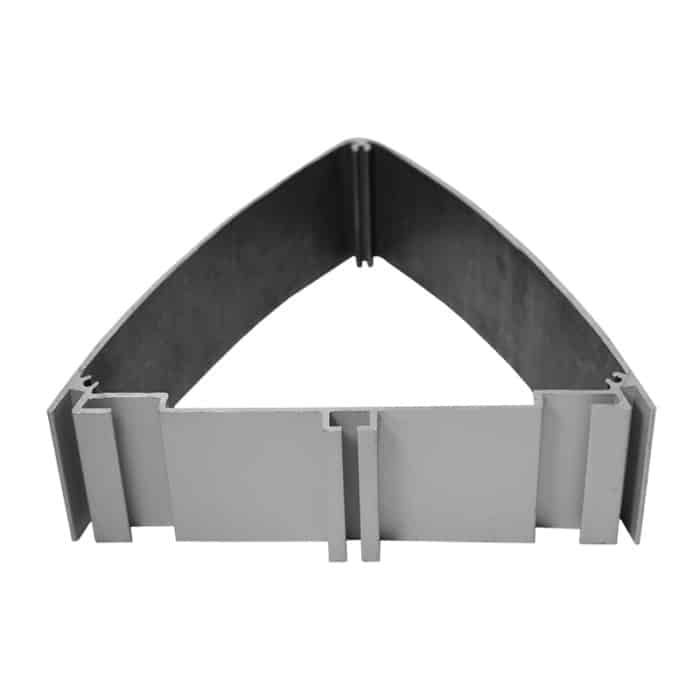 PERFIL DE ALUMINIO HY160 FRENTE CURVO 6 M. | 391-HY160-T-6000 - Image 3