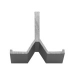 PERFILES DE ALUMINIO FRENTE PLANO SAF097 TRAMO DE 5 M. | 392-SAF097-T-5000