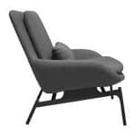 SILLÓN INDIVIDUAL DE TELA COLOR GRIS | 253-908T-G - Image 4