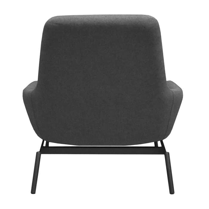 SILLÓN INDIVIDUAL DE TELA COLOR GRIS | 253-908T-G - Image 5