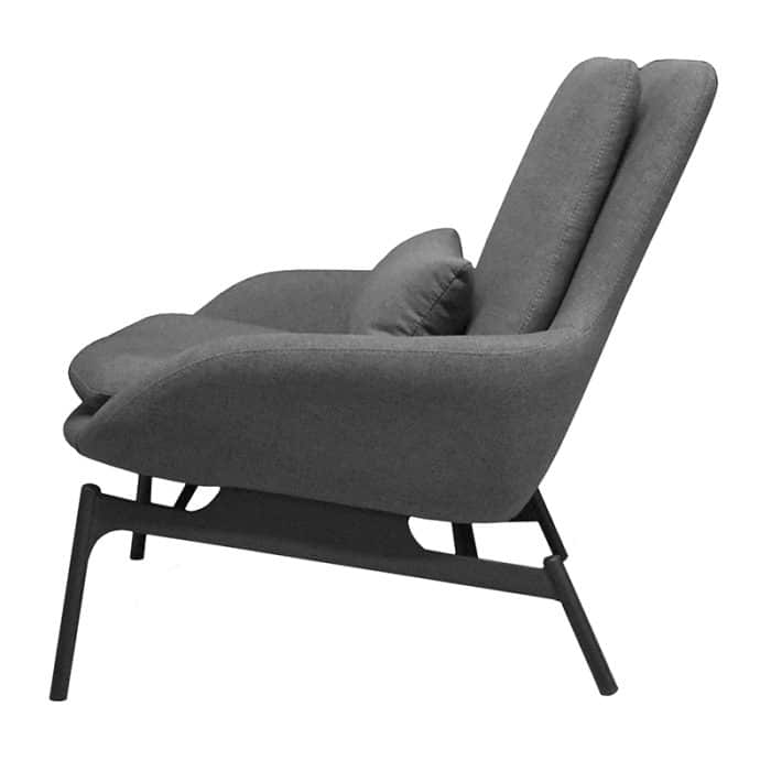 SILLÓN INDIVIDUAL DE TELA COLOR GRIS | 253-908T-G - Image 6