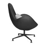 SILLÓN INDIVIDUAL DE PIEL SINTÉTICA COLOR NEGRO | 253-910S-N - Image 4