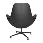 SILLÓN INDIVIDUAL DE PIEL SINTÉTICA COLOR NEGRO | 253-910S-N - Image 5