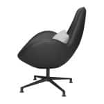 SILLÓN INDIVIDUAL DE PIEL SINTÉTICA COLOR NEGRO | 253-910S-N - Image 6