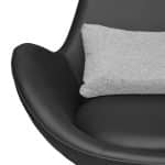 SILLÓN INDIVIDUAL DE PIEL SINTÉTICA COLOR NEGRO | 253-910S-N - Image 2