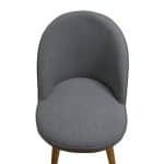 SILLA DE MADERA CON TELA MODELO TG2297 COLOR GRIS | 252-712T-G - Image 2