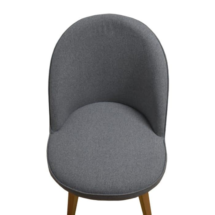 SILLA DE MADERA CON TELA MODELO TG2297 COLOR GRIS | 252-712T-G - Image 2