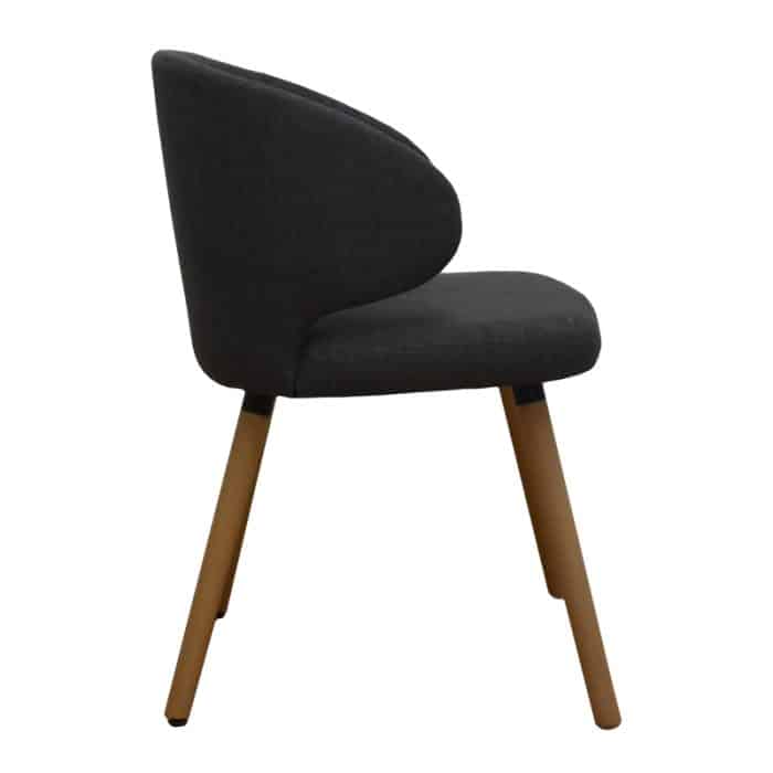 SILLA DE MADERA CON TELA TG2201-2 COLOR GRIS | 252-714T-G - Image 4