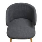 SILLA DE MADERA CON TELA TG2201-2 COLOR GRIS | 252-714T-G - Image 2