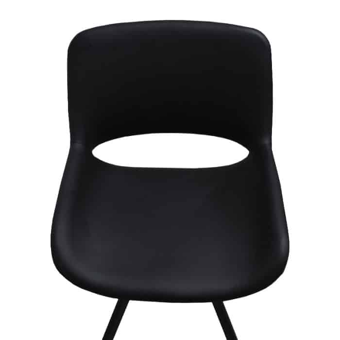 SILLA DE PIEL SINTÉTICA MTG2320-15 COLOR NEGRO | 252-713S-N - Image 2