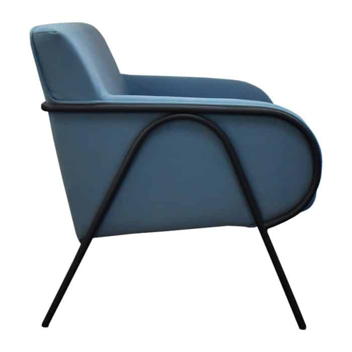 SILLÓN INDIVIDUAL DE TELA COLOR AZUL | 253-909T-A - Image 4