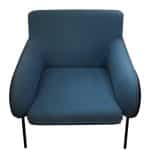 SILLÓN INDIVIDUAL DE TELA COLOR AZUL | 253-909T-A - Image 2