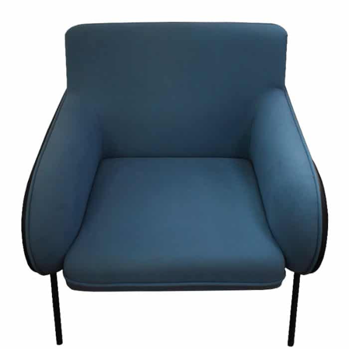 SILLÓN INDIVIDUAL DE TELA COLOR AZUL | 253-909T-A - Image 2