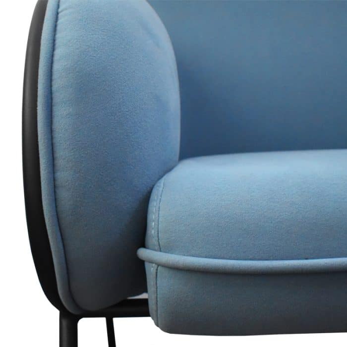SILLÓN INDIVIDUAL DE TELA COLOR AZUL | 253-909T-A - Image 6